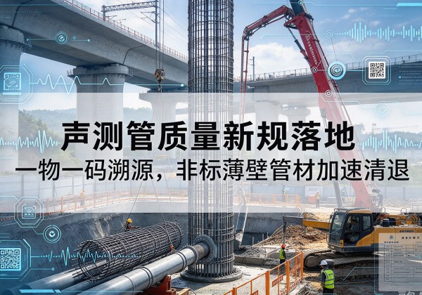 定兴声测管质量新规落地，一物一码溯源，非标薄壁管材加速清退